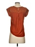 Tempted Orange Short Sleeve Top Size S - photo 2