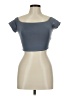 Forever 21 Gray Short Sleeve Top Size M - photo 1