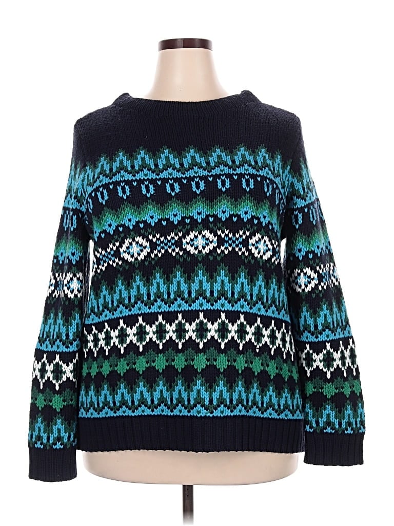 Pre-owned Talbots Pullover Sweater In Blue