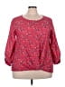 Gibson Red 3/4 Sleeve Blouse Size XXL - photo 1