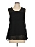 Japna 100% Polyester Black Sleeveless Blouse Size L - photo 1