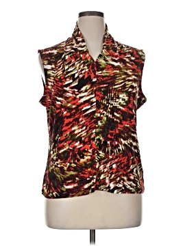 Jones Studio Sleeveless Button Down Shirt