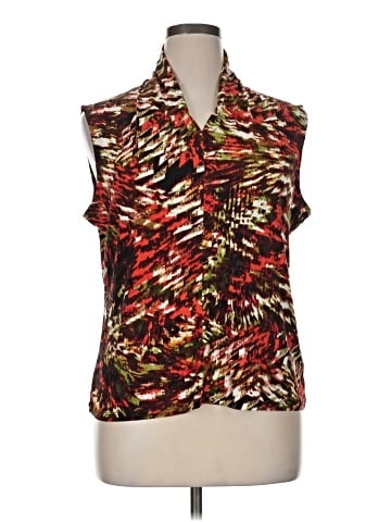 Jones Studio Sleeveless Button-Down Shirt (view 1)