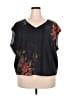 Gary Graham 100% Polyester Black Sleeveless Blouse Size 3X - photo 1