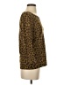Ann Taylor LOFT 100% Cotton Animal Print Brown Pullover Sweater Size S - photo 4