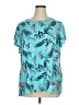 Unbranded Teal Blue Short Sleeve Blouse Size XL (estimated) - photo 1