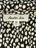 Another Love 100% Polyester Animal Print Black Long Sleeve Blouse Size XS - photo 7