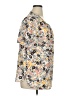 Assorted Brands Floral Ivory Yellow Short Sleeve Blouse Size XL (estimated) - photo 4