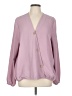 Fred David 100% Polyester Purple Long Sleeve Blouse Size L - photo 1