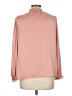 Current Air 100% Polyester Solid Pink Long Sleeve Blouse Size M - photo 2