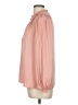 Current Air 100% Polyester Solid Pink Long Sleeve Blouse Size M - photo 5