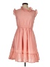 Assorted Brands Solid Pink Casual Dress Size L - photo 1