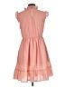 Assorted Brands Solid Pink Casual Dress Size L - photo 2