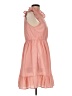 Assorted Brands Solid Pink Casual Dress Size L - photo 4