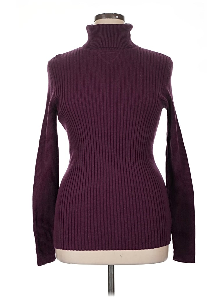 Pre-owned Ruff Hewn Turtleneck Sweater In Purple