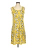 Max Studio Paisley Yellow Casual Dress Size S - photo 1