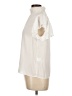 Shein 100% Polyester Ivory Short Sleeve Blouse Size L - photo 5