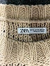 Zara Chevron-herringbone Tan Pullover Sweater Size XL - photo 7