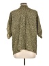 Shein 100% Polyester Animal Print Green 3/4 Sleeve Blouse Size 12 - photo 2