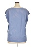 Onia Blue Short Sleeve Top Size XXL - photo 2