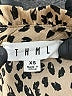 THML 100% Polyester Animal Print Tan Short Sleeve Blouse Size XS - photo 7