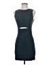 Helmut Lang Solid Gray Teal Cocktail Dress Size S - photo 1
