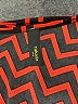 Yahada 100% Polyester Chevron-herringbone Red 3/4 Sleeve Blouse Size L - photo 7