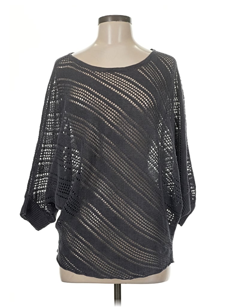 Pre-owned 360 Sweater Poncho In Gray