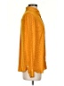 Banana Republic 100% Polyester Polka Dots Orange Long Sleeve Blouse Size S - photo 4