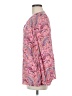 Talbots 100% Rayon Paisley Pink Long Sleeve Blouse Size M - photo 5