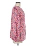 Talbots 100% Rayon Paisley Pink Long Sleeve Blouse Size M - photo 4