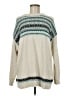 J.Jill Chevron-herringbone Ivory Pullover Sweater Size M (tall) - photo 1