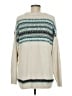 J.Jill Chevron-herringbone Ivory Pullover Sweater Size M (tall) - photo 2
