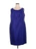 John Meyer 100% Polyester Solid Blue Cocktail Dress Size 20W - photo 1