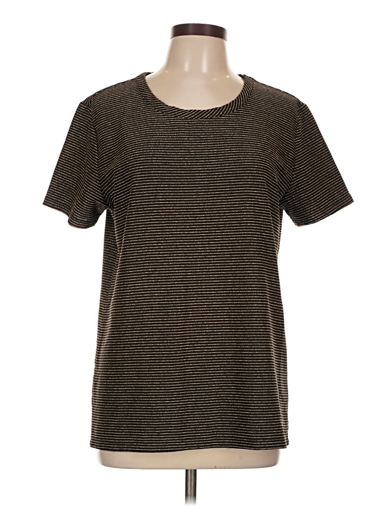 Pre-owned Chaser Short Sleeve T-shirt In Brown