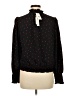 Sanctuary 100% Polyester Polka Dots Black Long Sleeve Blouse Size M - photo 2