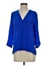 Express 100% Polyester Blue 3/4 Sleeve Blouse Size XS - photo 1