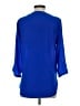Express 100% Polyester Blue 3/4 Sleeve Blouse Size XS - photo 2