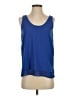Cooper & Ella 100% Polyester Blue Sleeveless Blouse Size S - photo 1