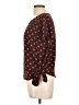 Red Lolly 100% Polyester Polka Dots Brown Short Sleeve Blouse Size L - photo 5