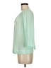 DKNYC 100% Polyester Green 3/4 Sleeve Blouse Size M (estimated) - photo 5