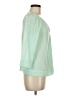 DKNYC 100% Polyester Green 3/4 Sleeve Blouse Size M (estimated) - photo 4