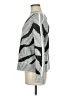 Elena Wang Chevron-herringbone Silver Pullover Sweater Size M - photo 5