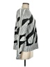 Elena Wang Chevron-herringbone Silver Pullover Sweater Size M - photo 4