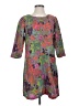 J.Crew Paisley Gray Casual Dress Size 4 - photo 1