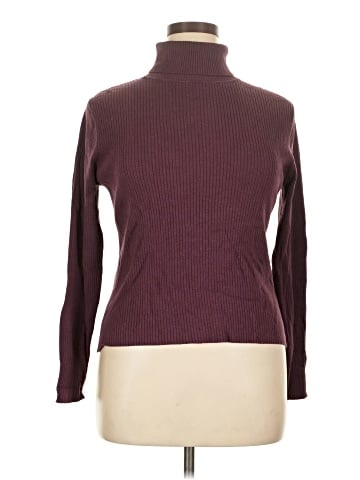 August Silk Turtleneck Sweater (view 1)