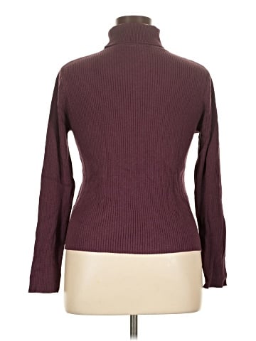 August Silk Turtleneck Sweater (view 2)