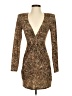 L'Agence Metallic Gold Cocktail Dress Size XXS - photo 1