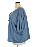 Laurie Felt Blue 3/4 Sleeve Blouse Size 2X - photo 5