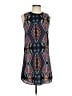 Xhilaration 100% Polyester Graphic Blue Casual Dress Size XS - photo 1